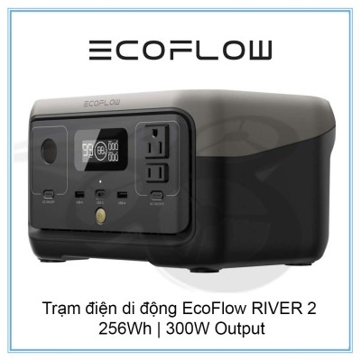 Trạm điện di động EcoFlow RIVER 2 256Wh, 70,000mah | Hàng chính hãng | Bảo Hành 2 Năm