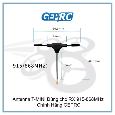 Antenna T-MINI Dùng cho RX 915-868MHz | Chính Hãng GEPRC