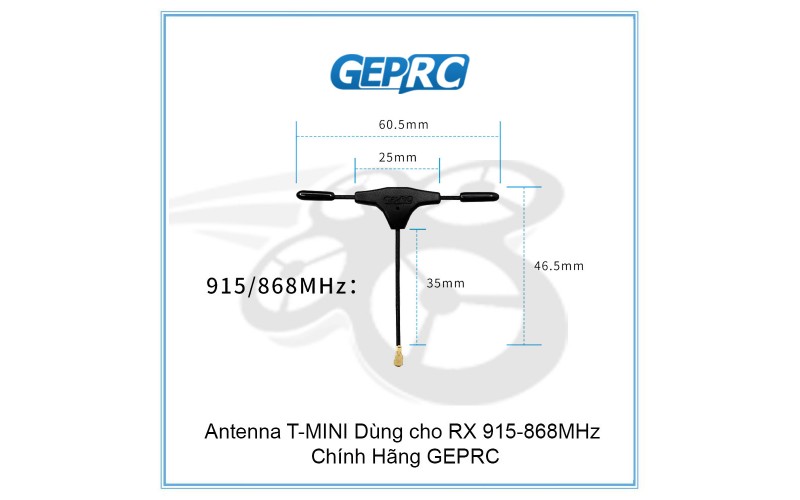 Antenna T-MINI Dùng cho RX 915-868MHz | Chính Hãng GEPRC