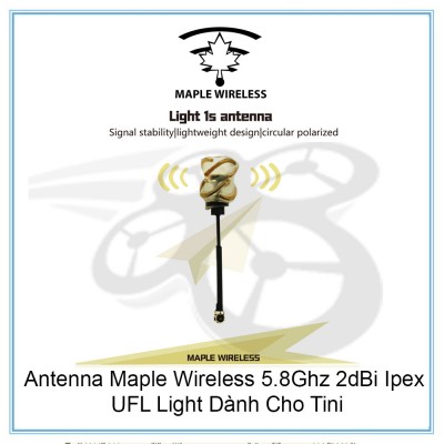 Antenna Maple Wireless 5.8Ghz 2dBi Ipex / UFL Light Dành Cho Tini