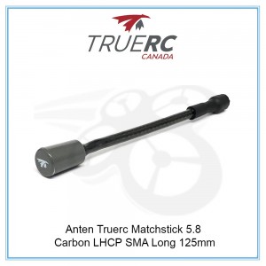 Anten Truerc Matchstick 5.8 – Carbon LHCP SMA Long 125mm