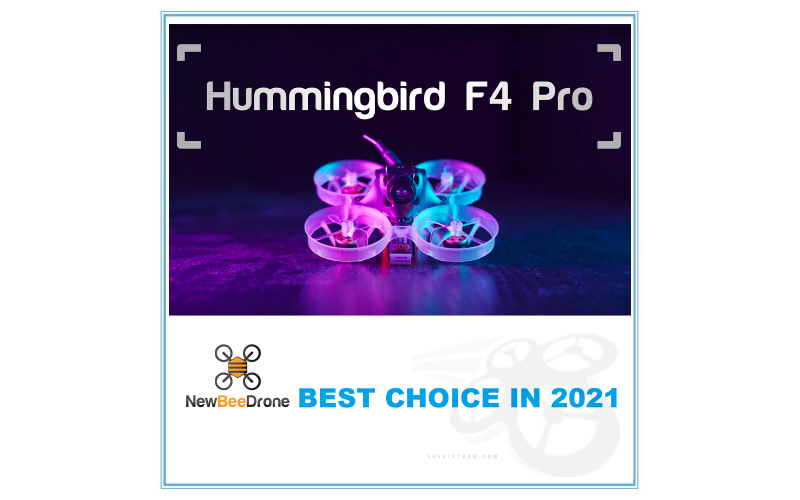 NewBeeDrone Hummingbird F4 Pro 1S Brushless BNF (Frsky D8 D16, Futaba S-FHSS)