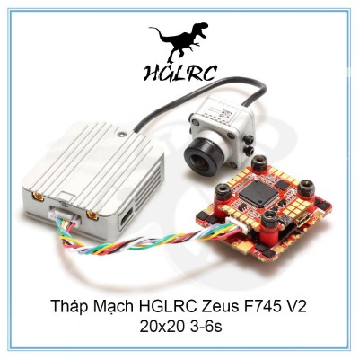 Tháp mạch HGLRC ZeusF745 V2 STACK FPV Racing Drone 3-6S