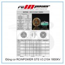 Động cơ RCINPOWER GTS V3 2104 1800KV