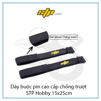 Dây buộc pin cao cấp chống trượt STP Hobby 15x25cm 