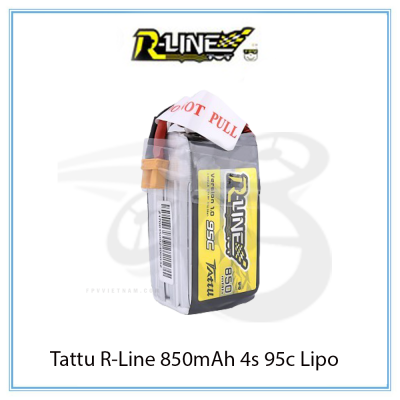 Pin Tattu R-Line 850mAh 4s 95c Lipo