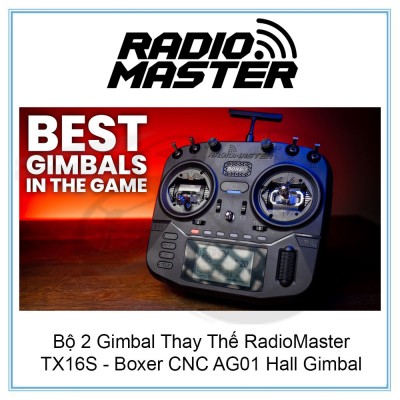 Bộ 2 Gimbal Thay Thế RadioMaster TX16S - Boxer CNC AG01 Hall Gimbal
